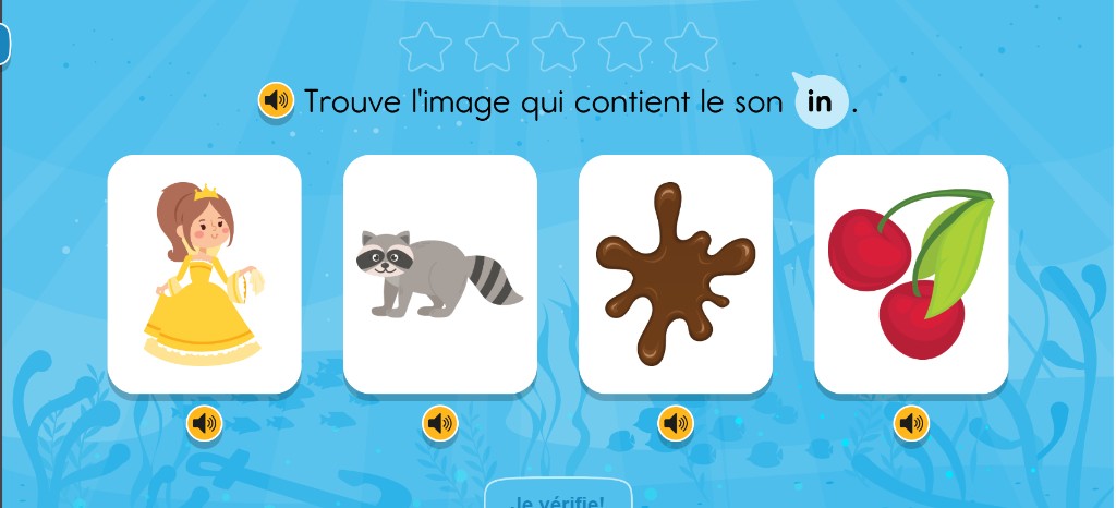 Exercice interactif autocorrigé - phonétique Français